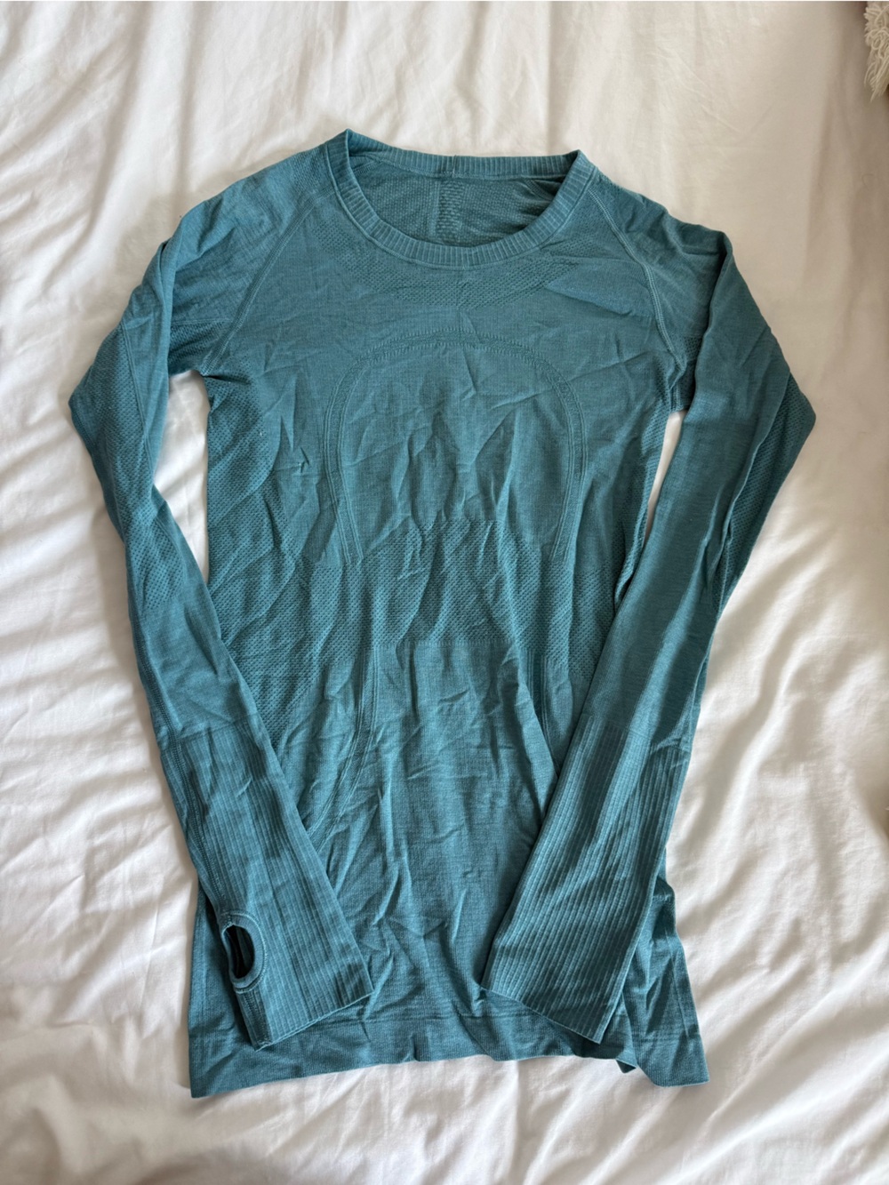 lululemon athletica Long Sleeve Top in Teal